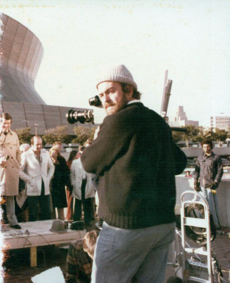 Superbowl 1978;  that's my Ikegami HL 33 Camera. I think I shot two or three stand ups for the pre-game, and then some shots of the crowd going in, and the rest of my shots were lock-downs of the outside of the Superdome for breaks. My crew watched the game on TV. (HL stands for handi-lookie, I promise it does.)